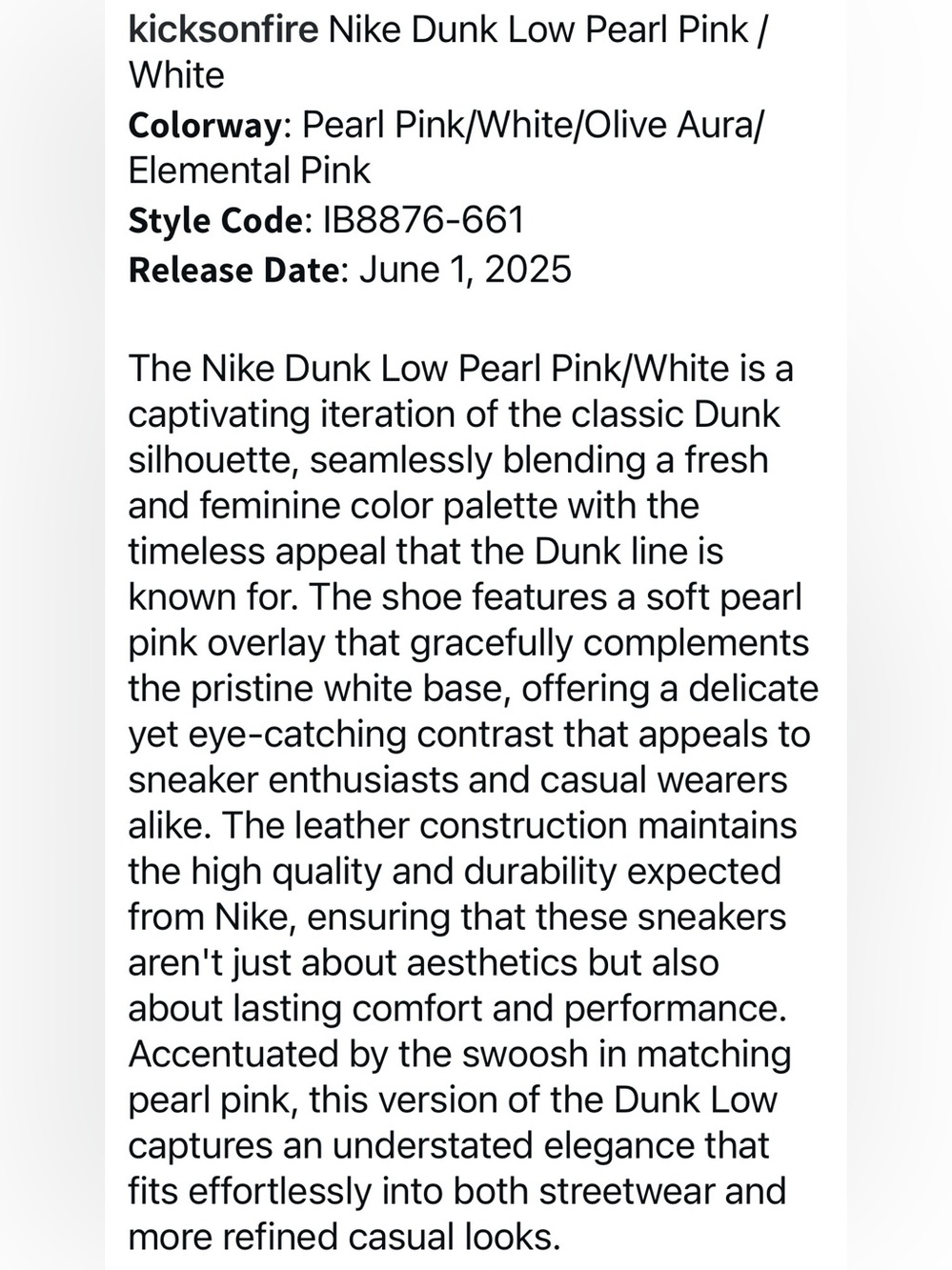 Nike Dunk Low Mushroom sneaker NWOB - Picture 8 of 9